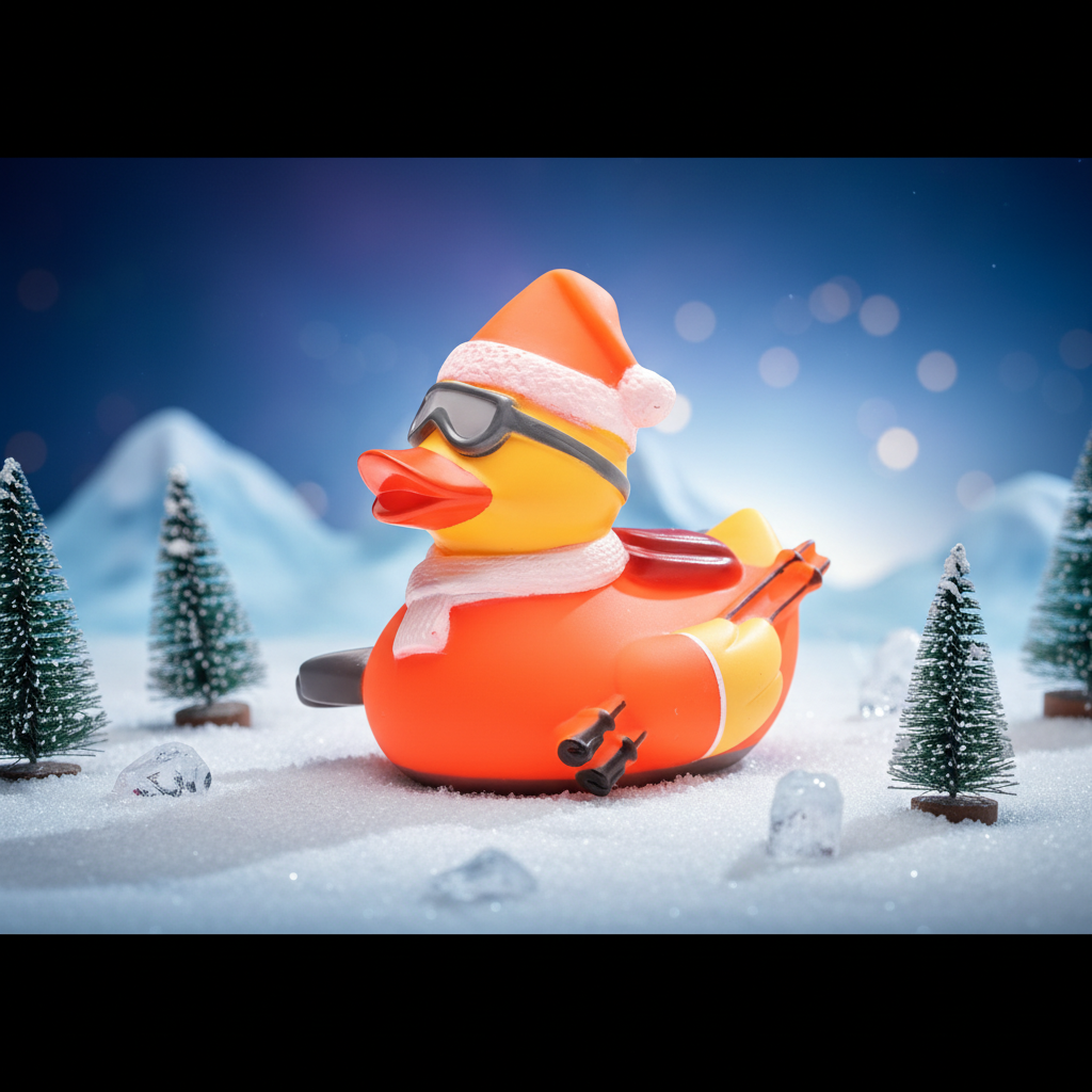Canard Skieur Orange