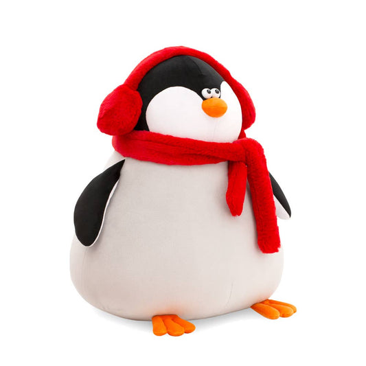 Peluche pingouin avec écharpe - 20 cm - 0+