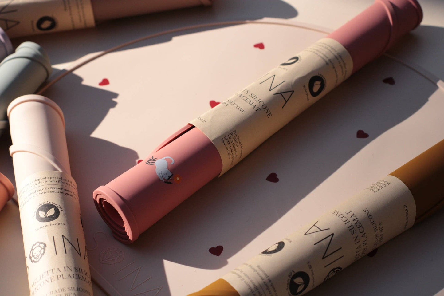 Set de table en silicone Chats - terracotta