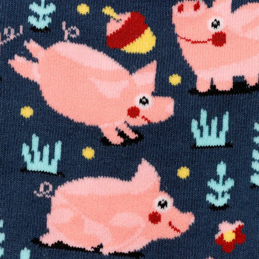 Pig Socks with Tassels