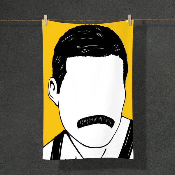 Theedoek met Queen-thema "Freddie Mercury"