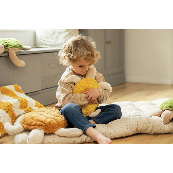 Kleine pluche schildpad | Saffraan