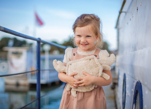 Animal en peluche Crabe petit | lin