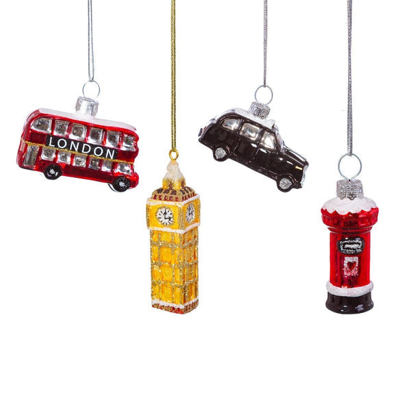 Mini kerstballen Londen