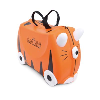 Trunki Ride-on:TIGRE Tipu 46x30x21cm, emballage polyglotte, empilable, emballé à l'unité dans une boite VPC, 3+