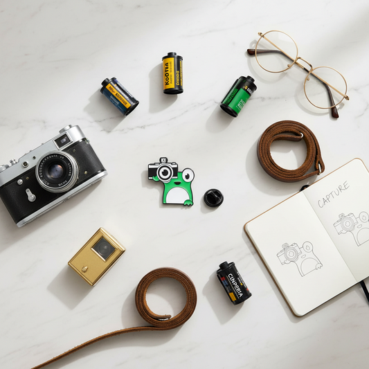Photographer Frog Pin