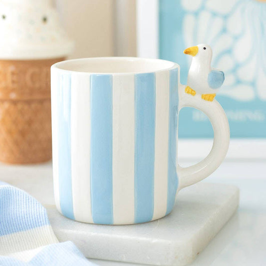 Striped Seagull Mug