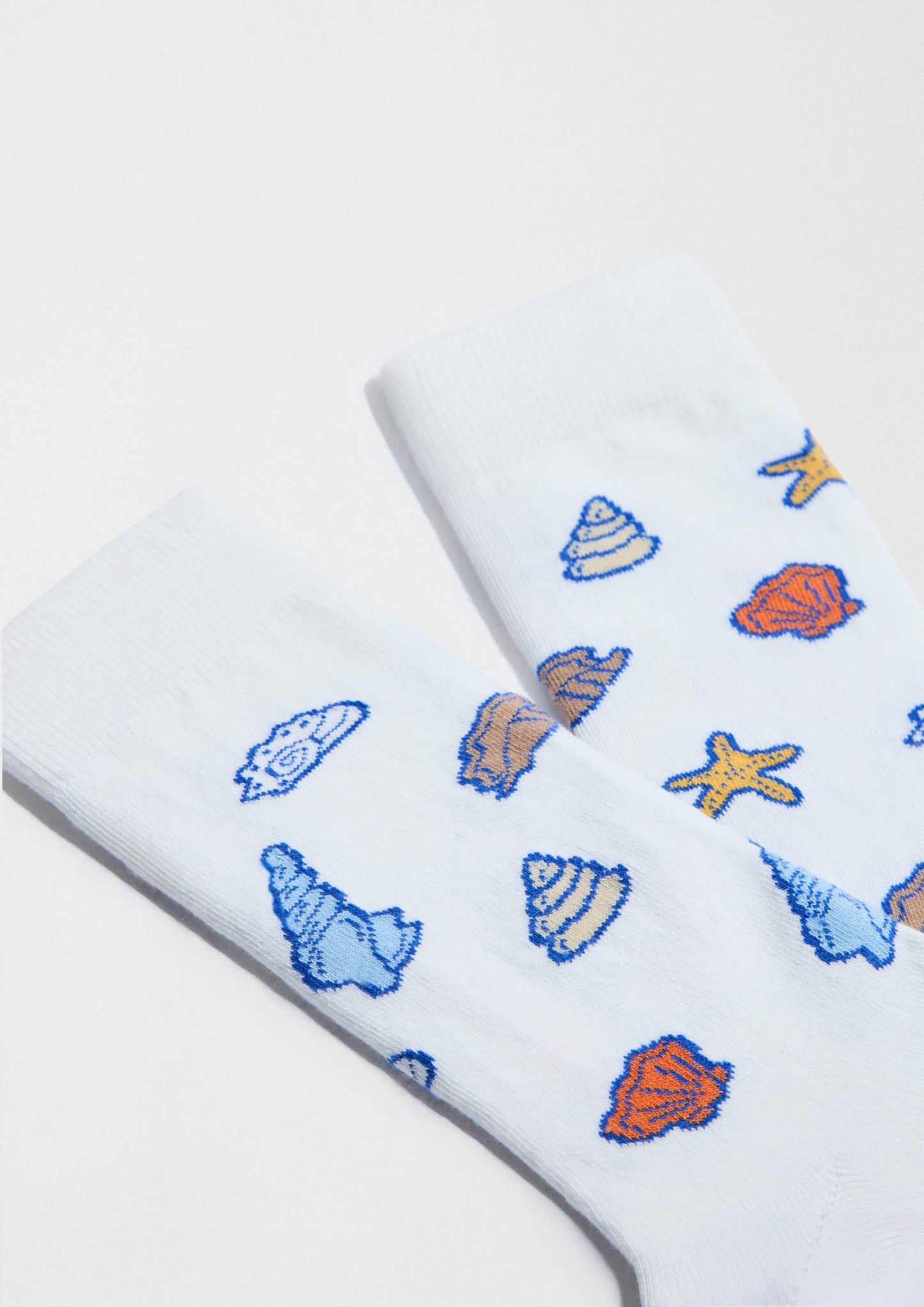 BeOcean White - Chaussettes en coton biologique à 100%