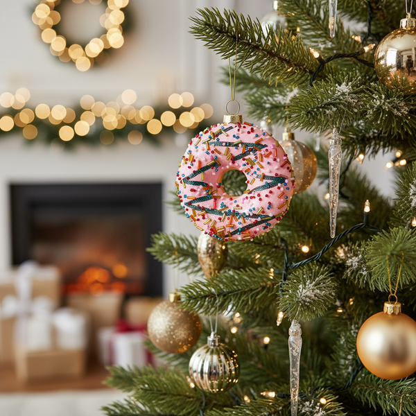 Hangende decoratie in de vorm van een donut