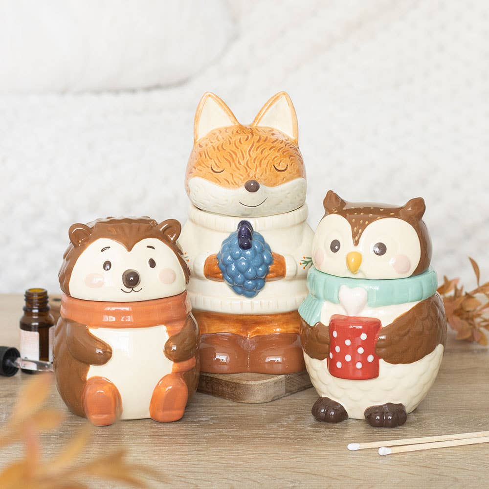Hedgehog Hazelnut Autumn Oil Burner