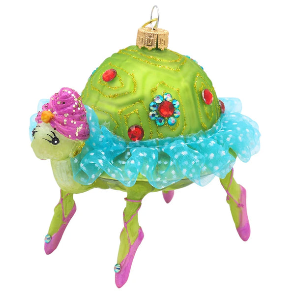Kerstballerina-schildpad