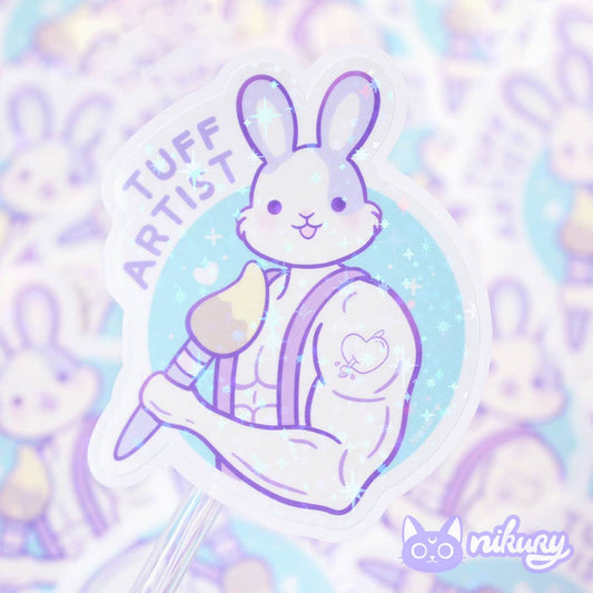 Tuff Artist Painter Rabbit Stickers