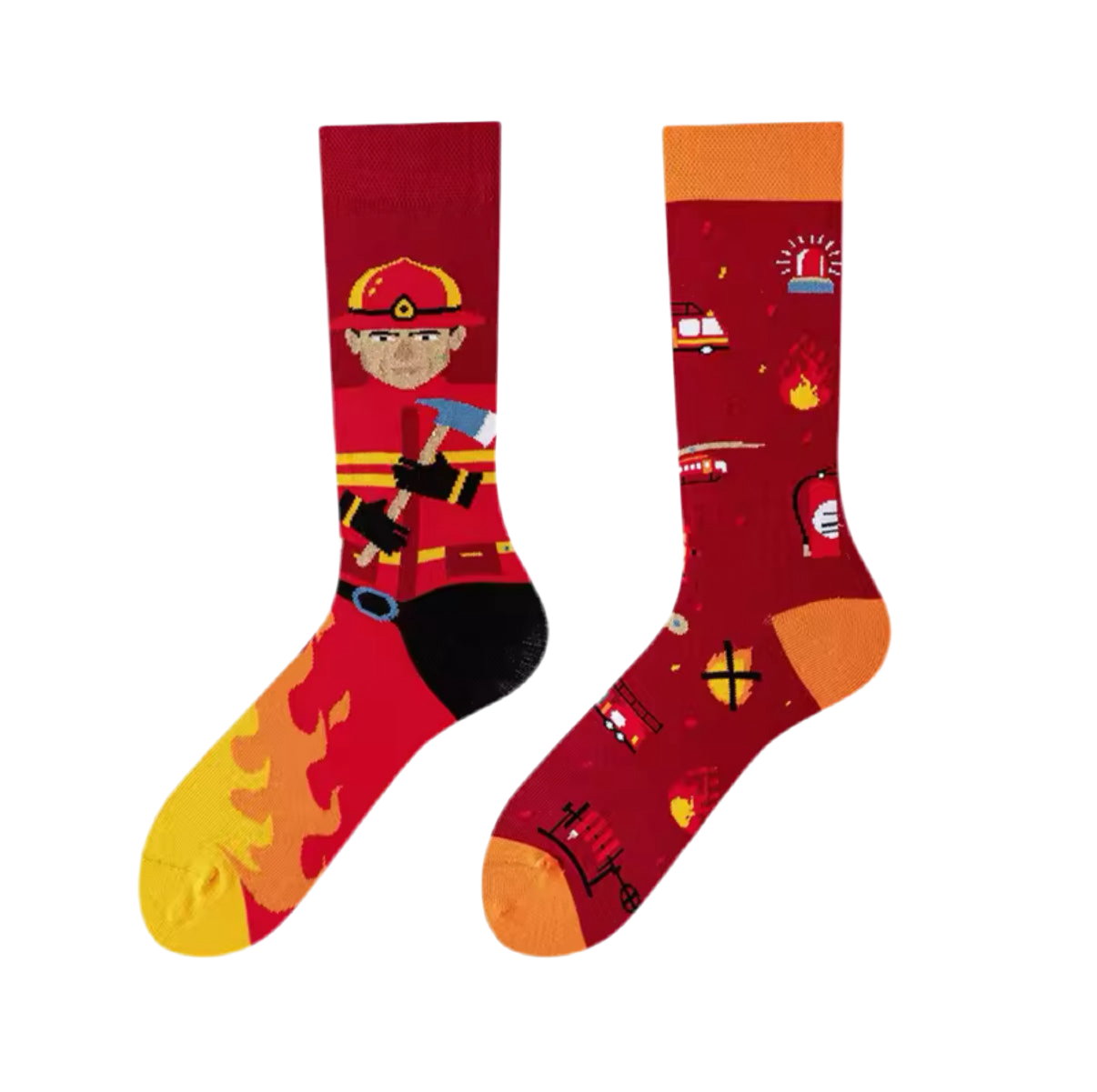 Men's Mismatched Firefighter Socks