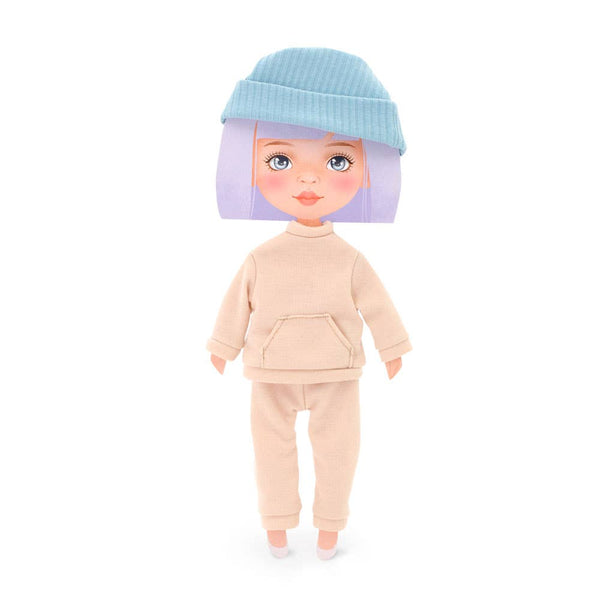 Kledingset: beige trainingspak - 28 cm