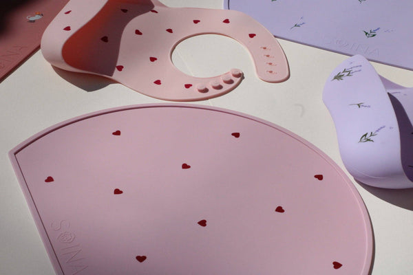 Amore siliconen placematset - Roze