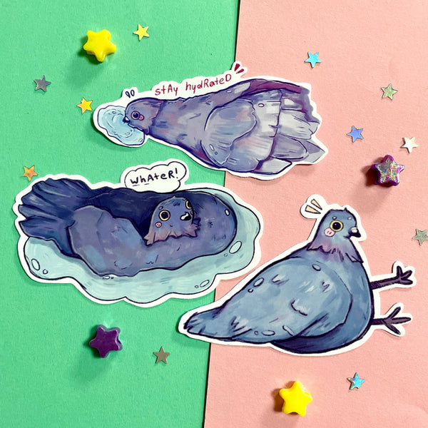 Stickerpakket met duiven