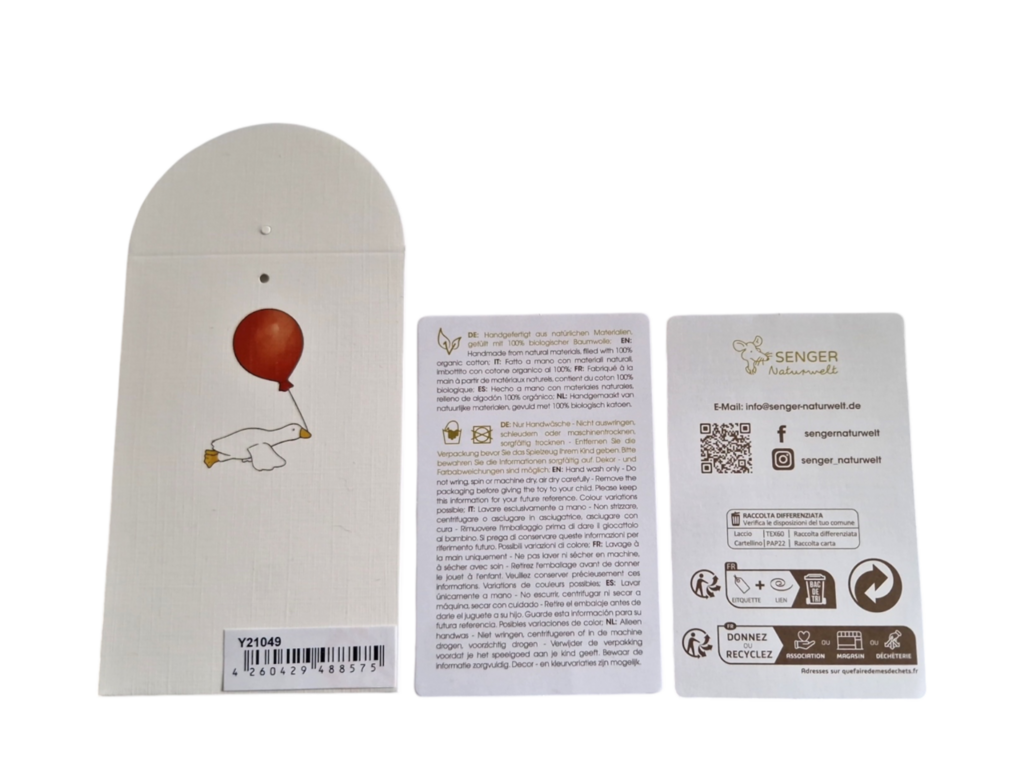 Grande peluche phoque grise | Senger-Naturwelt