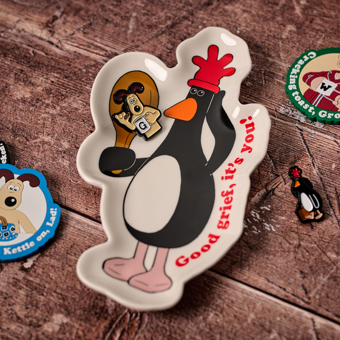 Wallace & Gromit Feathers Valet Tray – 18 cm