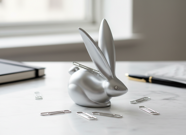 Aimant à trombones Lapin