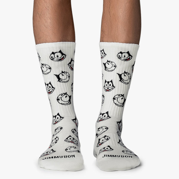 Chaussettes de Sport Felix le Chat - Blanc