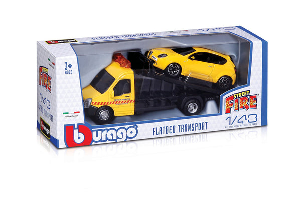 1:43 STREET FIRE ASSORTIMENT DE TRANSPORT À PLATEAU