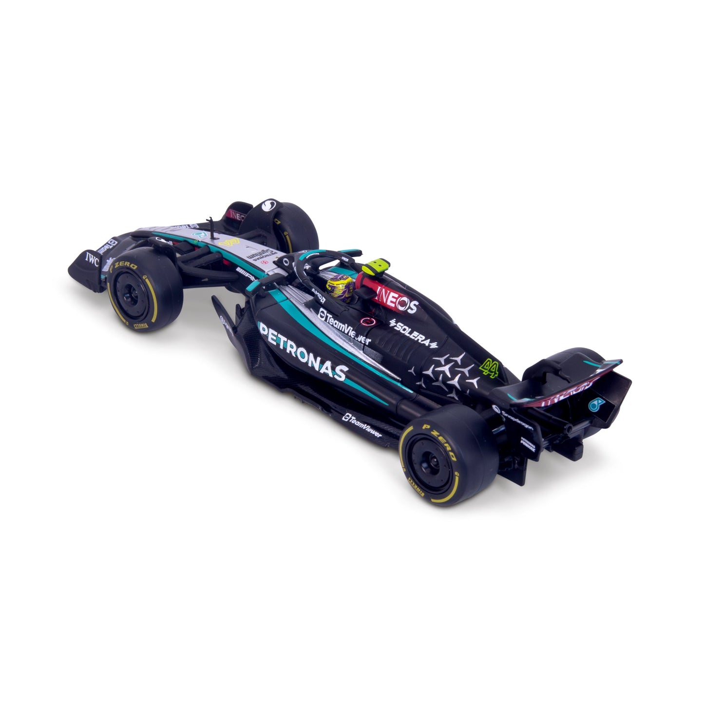 1:43 F1 MERCEDES AMG W15 2024 WITH HAMILTON HELMET