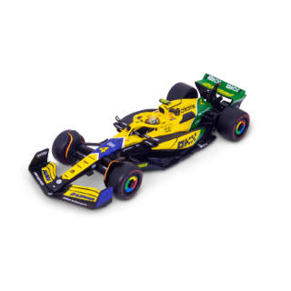 1:43 F1 MCLAREN MCL38 2024 AVEC CASQUE NORRIS SENNA LIVRAISON