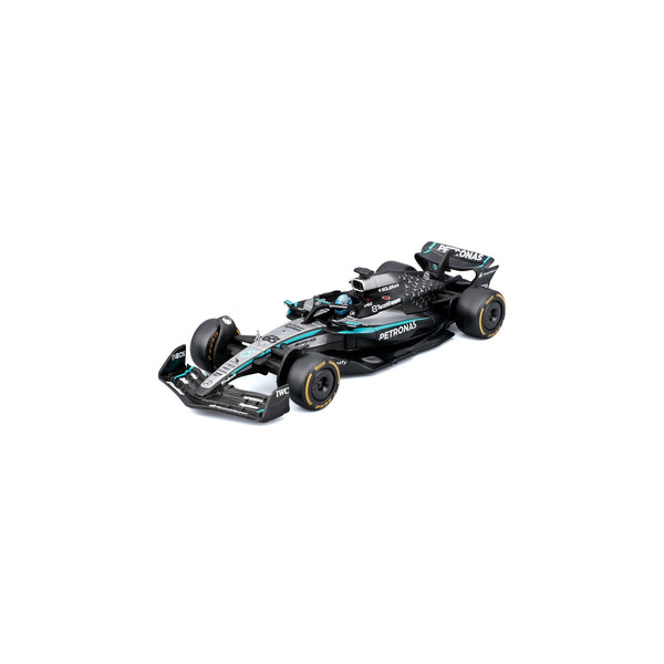 1:43 F1 MERCEDES AMG W16 2025 RUSSELL WITH HELMET