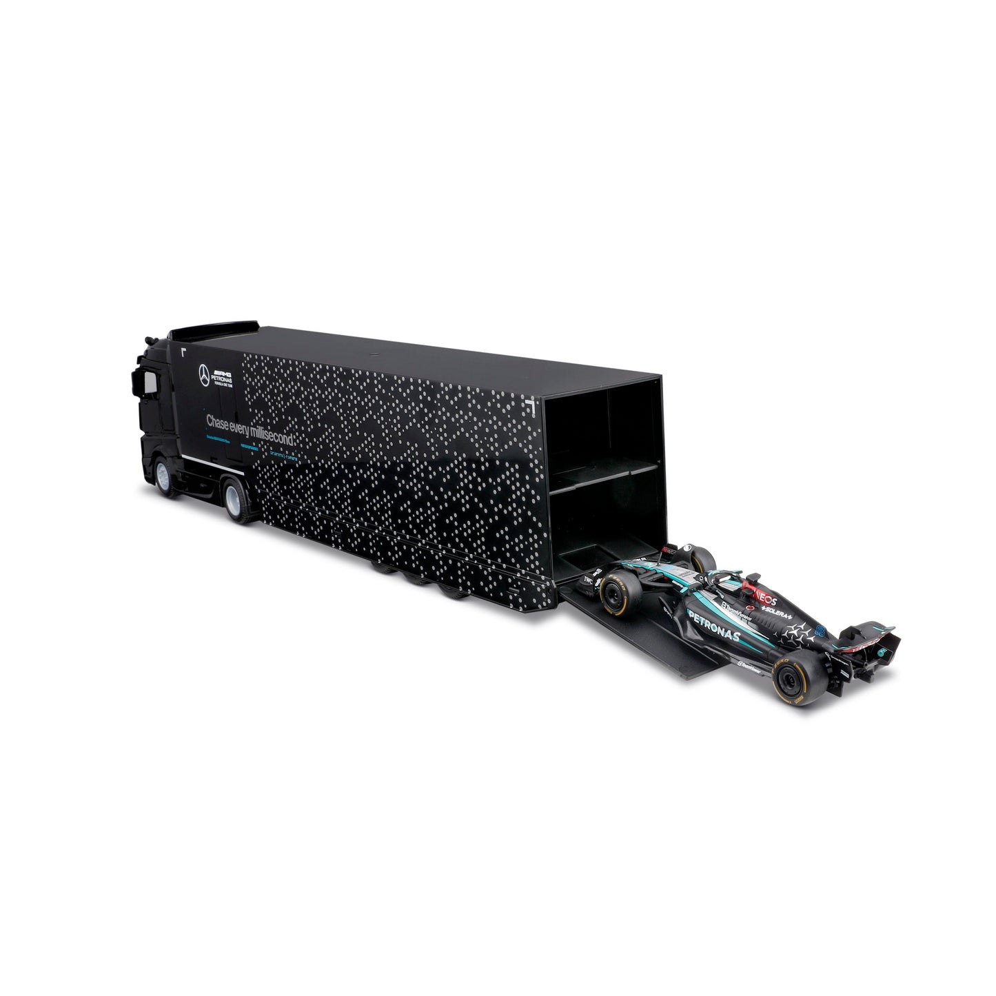 1:43 F1 MERCEDES AMG RACING TRANSPORTER W15 2024 RUSSELL