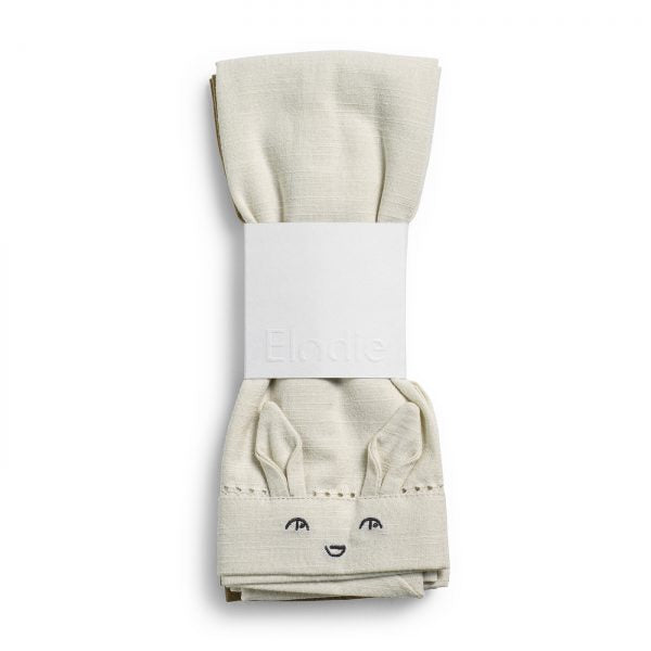 Lot de 2 Serviettes de Table Lily White / Warm Sand