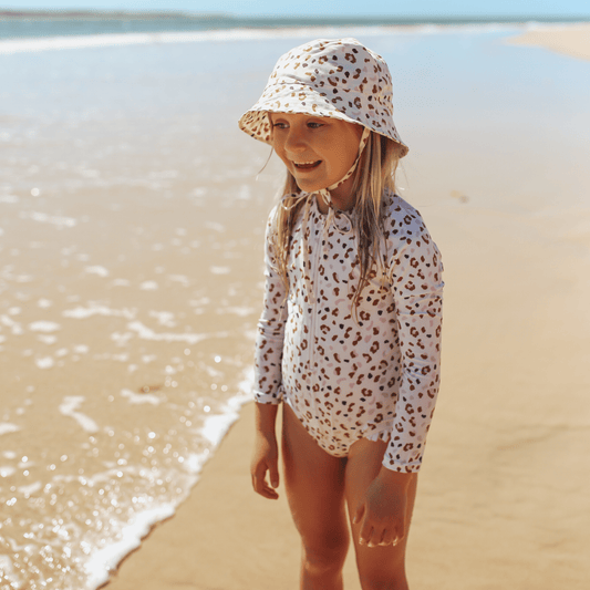Sun Hat - Khaki - Leopard