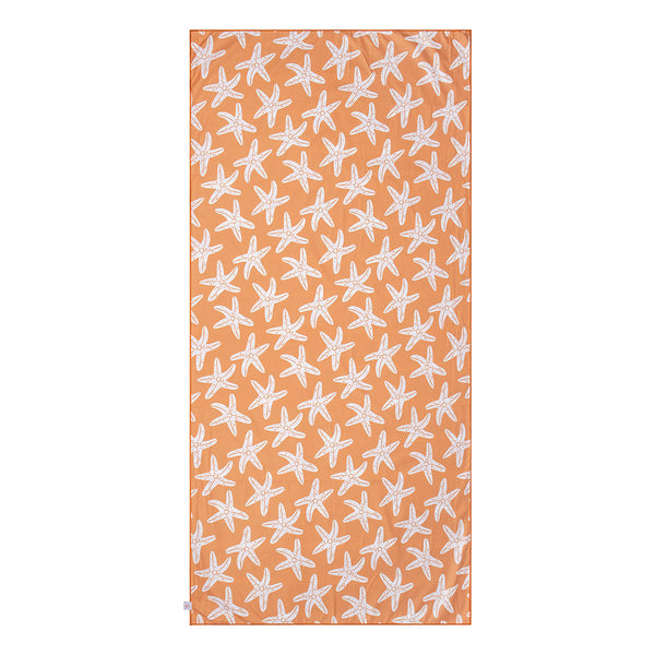 Beach Towel Microfiber - Orange - Seastar 135 x 65 cm