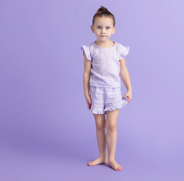 Beachwear Girls - Muslin - Lila - Leopard
