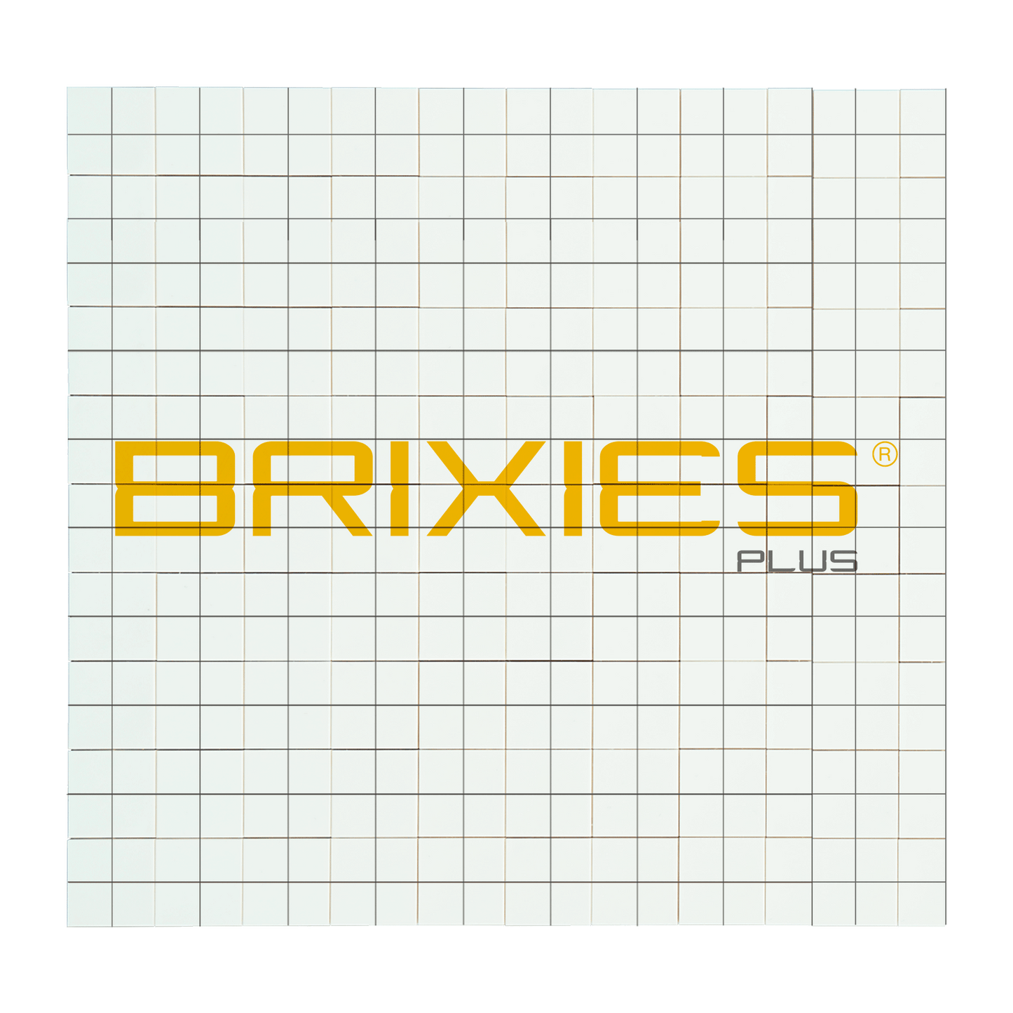 BRIXIES Plus Bedruckte Puzzle Platten nach Wunsch Weiß 20x20 Noppen (16x16 cm)