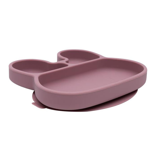 Assiette en Silicone Lapin Dusty Rose