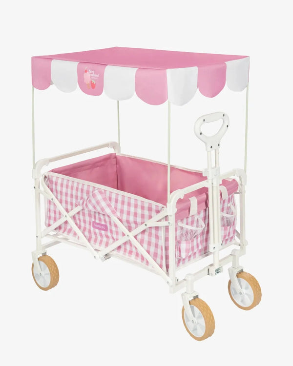 Foldable Children's Wagon with Sun Canopy and Wheels – POP