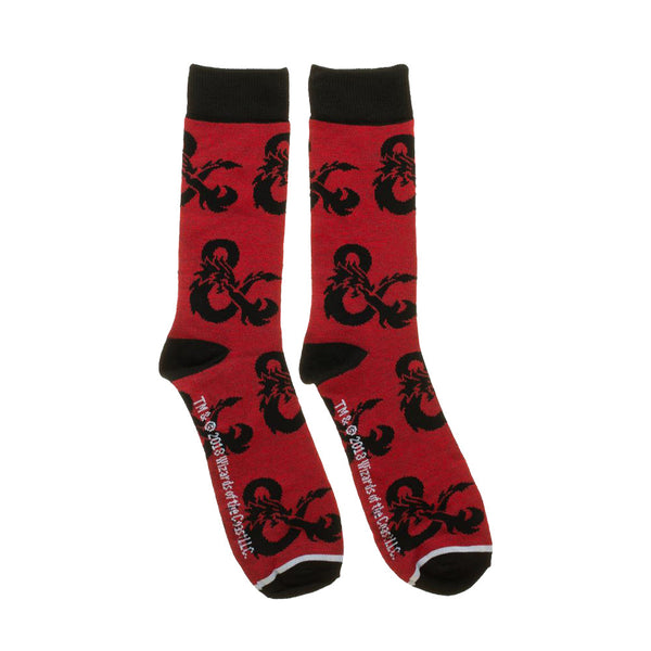 Chaussettes Dungeons & Dragons rouges pour homme