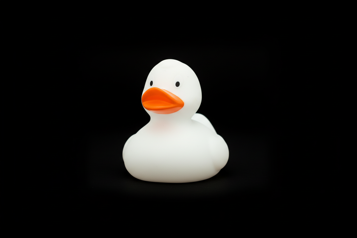 Klassieke witte eend