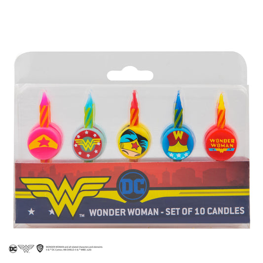 *Bougies d'anniversaire Wonder Woman (Set de 10)