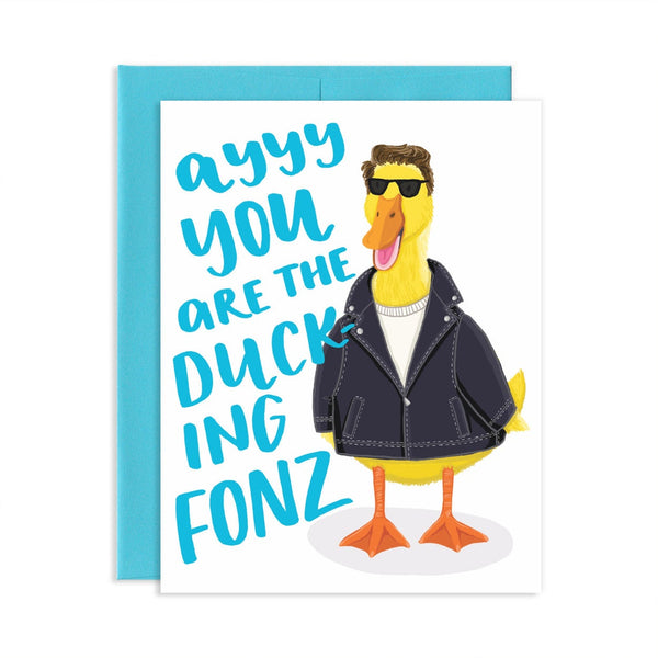 Fonz Duck wenskaart