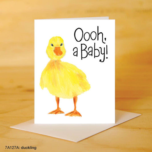 Duck birth card