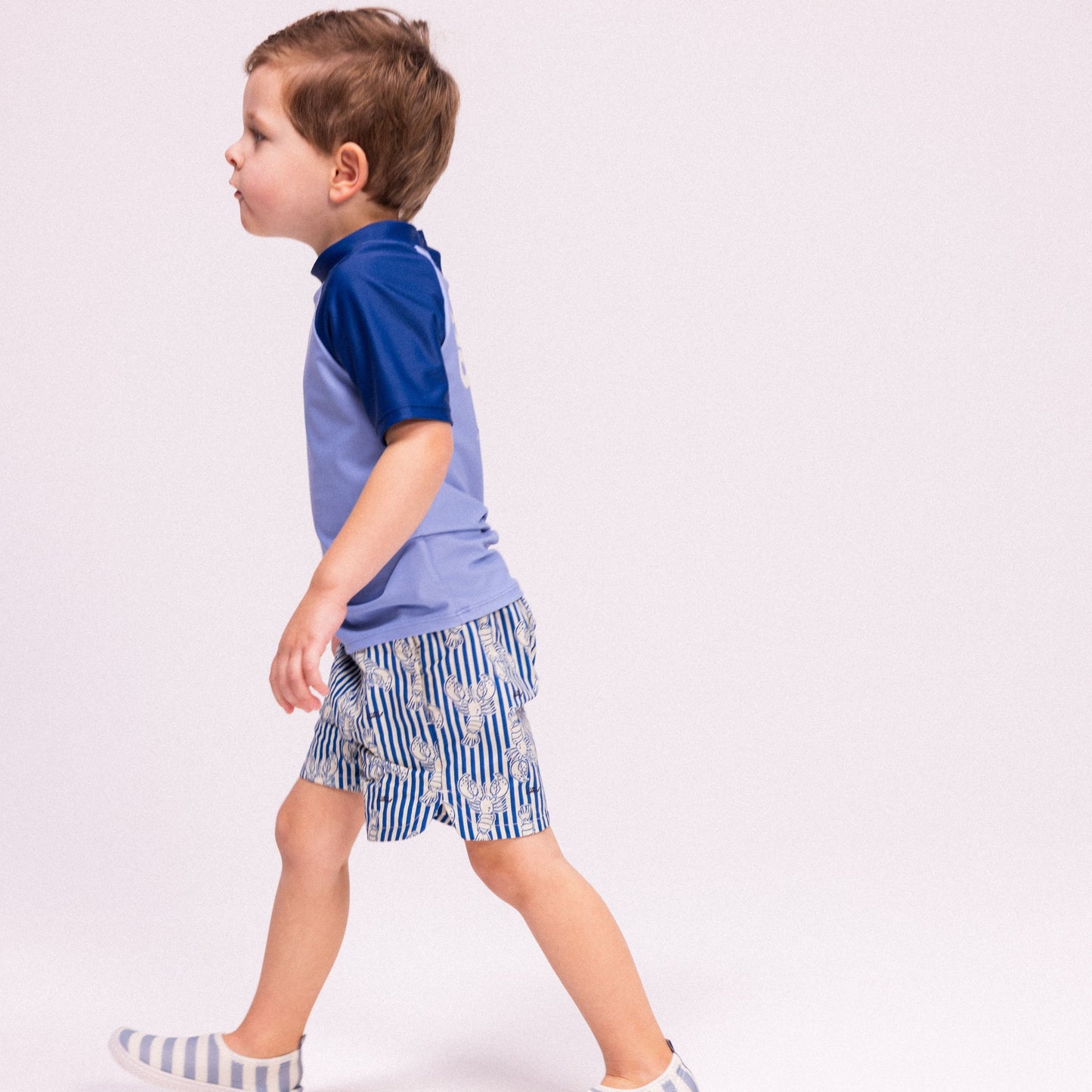 Kids Water Shoes - Blue/White - Lobster Ray - Size 19-29