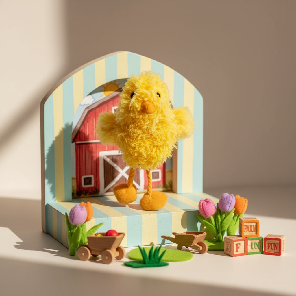 Marionnette à doigts Poussin