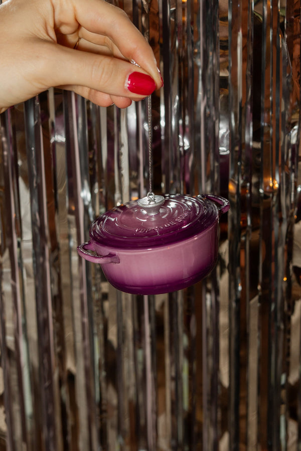Boule de Noël Cocotte Violette