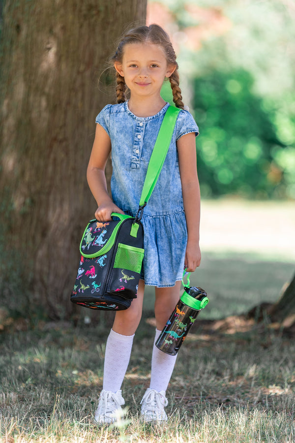 Sac repas avec bandoulière – Strap Lunch Bags – Dinosaurs Skaters