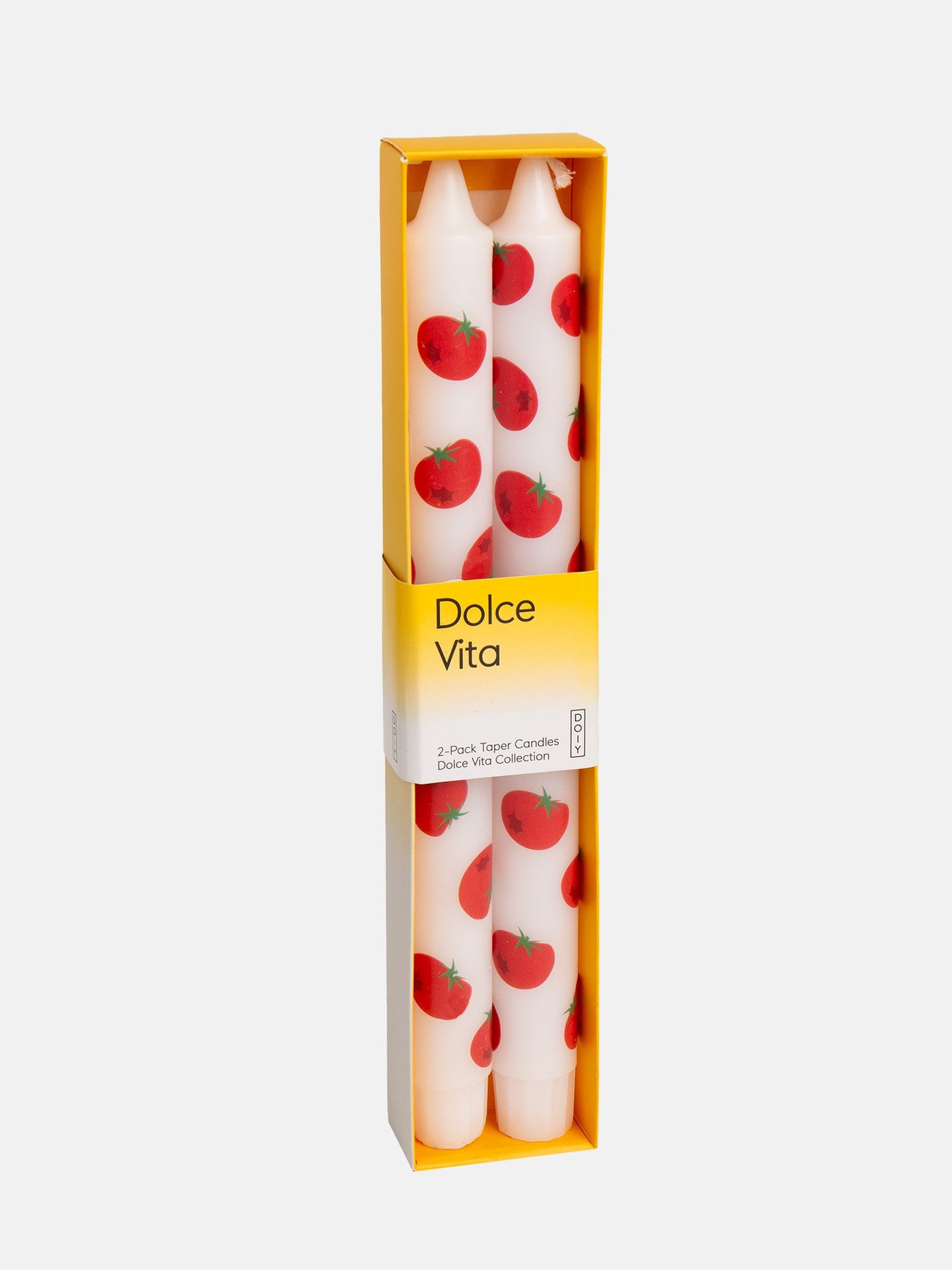 Dolce Vita Tomato Taper Candles