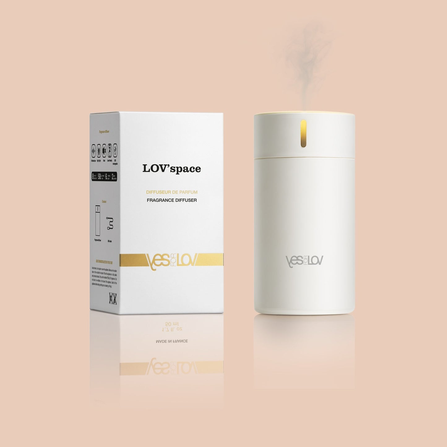 LOV'SPACE Diffuseur de parfum + recharge au choix