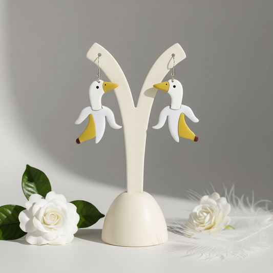 Banana Duck Earrings