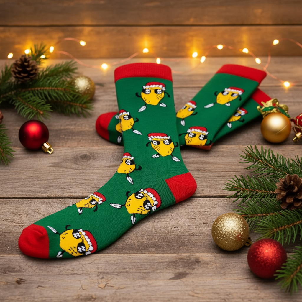 Christmas Lemon Socks