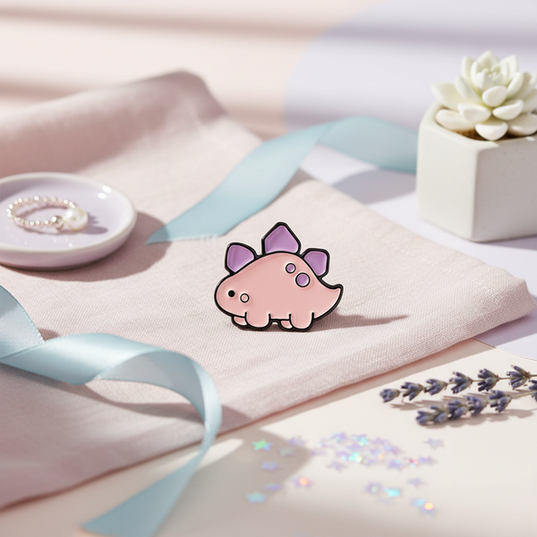 Pin's Stégosaure Kawai
